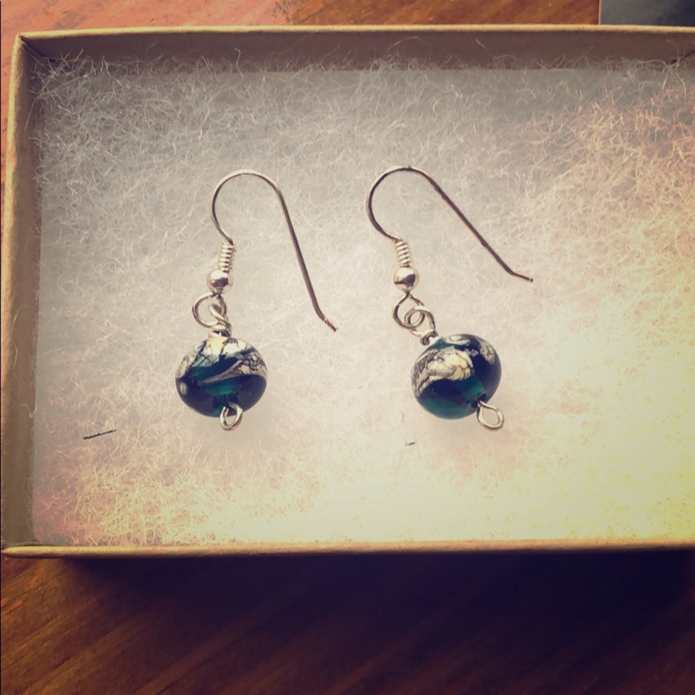 Beaded drop earrings
